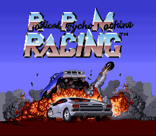 Radical Psycho Machine Racing (USA) Title Screen